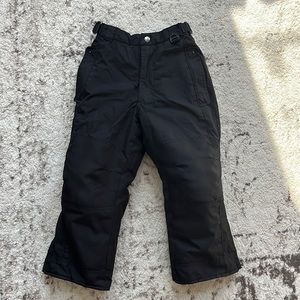 Black snow pants for kids size 4/5